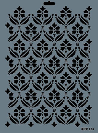 Rich New Seri N-157 Stencil 35x25 cm