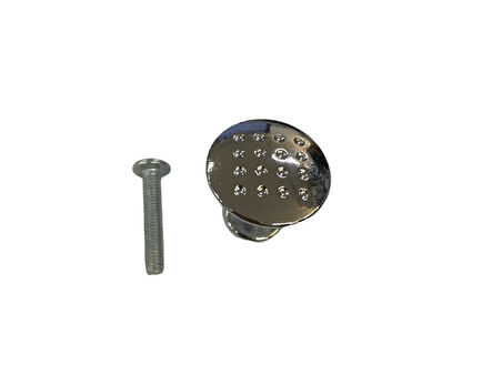 Noktalı Krom Cekmece Düğmesi