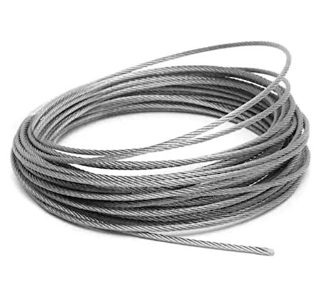 Çelik Halat 10 mm 5 Metre (6X12+7 K.ÖZ)