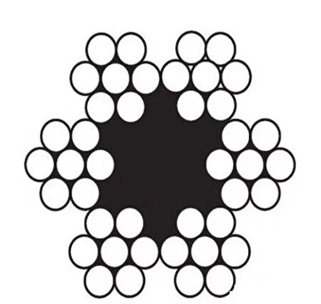 Çelik Halat 3 mm 10 Metre (6X7 K.ÖZ)