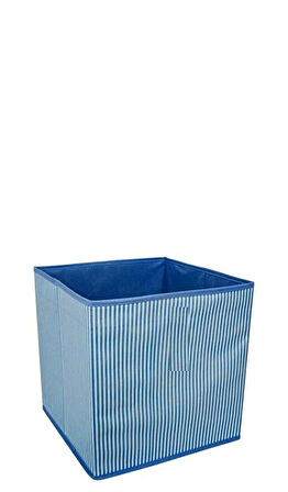 Çok Amaçlı Dolap İçi Düzenleyici Kutu - Mavi Çizgili