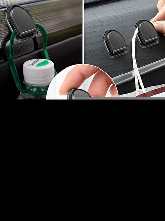 Kablo Düzenleyici Toplayıcı Sabitleyici Yapışkanlı Kablo Tutucu Organizer Askı Kanca 10 Adet