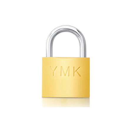 YMK Eko Sarı Boyalı Kısa Kancalı Asma Kilit 38mm
