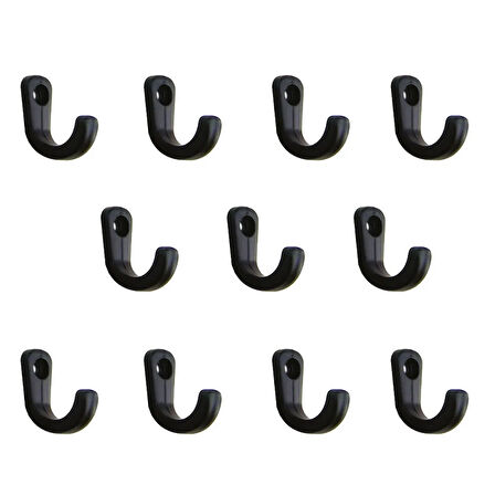 Tekli Bijuteri, Dekor Askısı - Siyah, 100 Adet, 10x18x22 mm