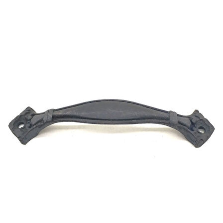 Antika Tarz Dekoratif Pirinç Deste Mobilya Kulbu - 25x120 mm, Oksit