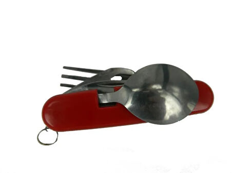 K 524 RD Çok Amaçlı Çakı (Çatal, Kaşık, Bıçak) 9cm - Plastik Gövde