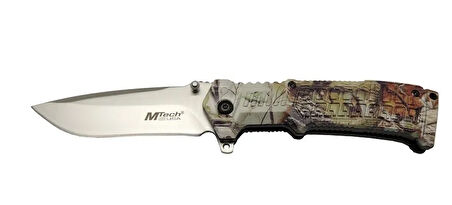 Mtech 465 Kamp Çakı 21cm - Yarı Otomatik, Kemerlikli, Plastik Sap