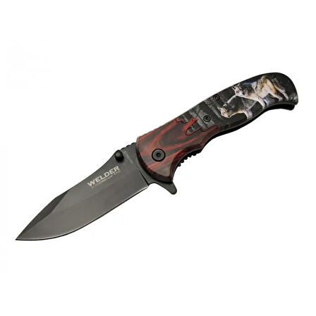 Welder Kurtlu Çakı 20 cm Yarı Otomatik , Kemerlikli