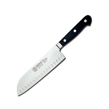 61950 - Sıcak Dövme Oluklu Santoku Şef Bıçağı 18 cm