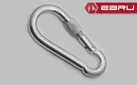 Vidalı Karabina, Kanca, Çengel 12mm - 10 Adet