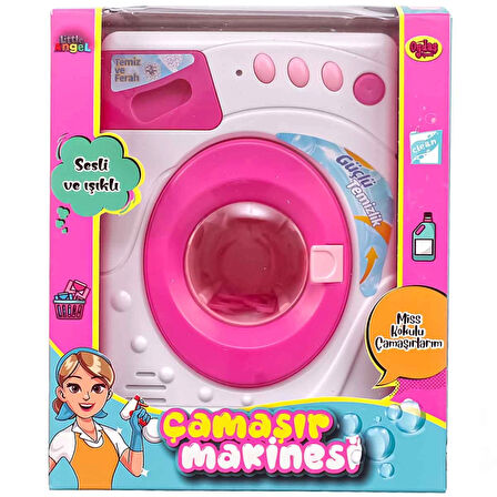 Pilli Işıklı ve Sesli Çamaşır Makinesi 02604