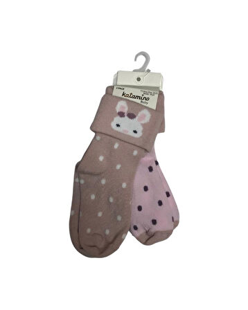 Lintan 2'li Bebek Soket Çorap K46272 Asorti