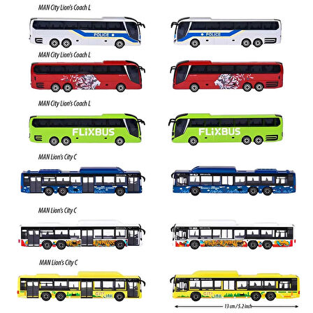 Majorette MAN Şehir Otobüsü Metal Model 212053159