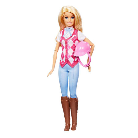 HXJ38 Barbie Binici Bebek - Malibu -Barbie Mysteries: The Great Horse Chase