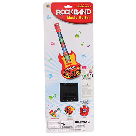 919A-2919B-2 Pilli Müzikli Gitar- Canem