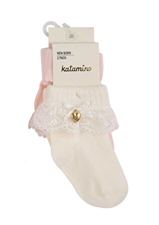 Katamino Amy 2'li Aks. Bebek Soket K44024 Asorti