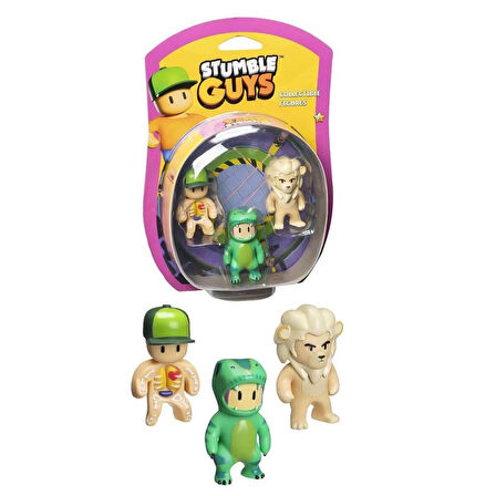 PMI SG2220 Stumble Guys Figür Seti 3lü -Necotoys