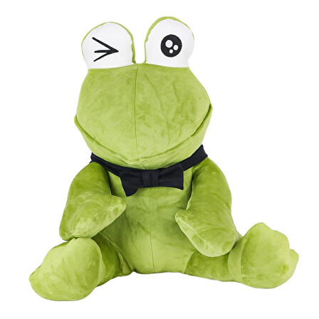 1430 Peluş Papyonlu Oturan Yeşil Kurbağa -My Friend Toys