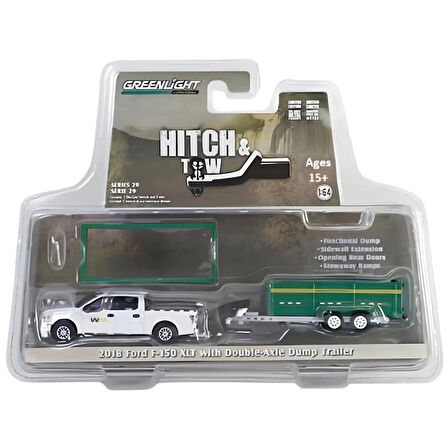 Greenlight 1/64 2018 Ford F-150 XLT with Double-Axle Dump
