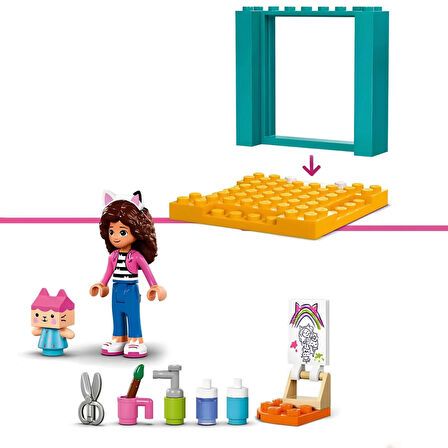 Gabby’s Dollhouse Karton Yavru Kedi ile El Sanatları 10795