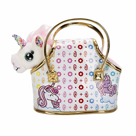 Cutekins Taşıma Çantalı Peluş Unicorn Lou Lou