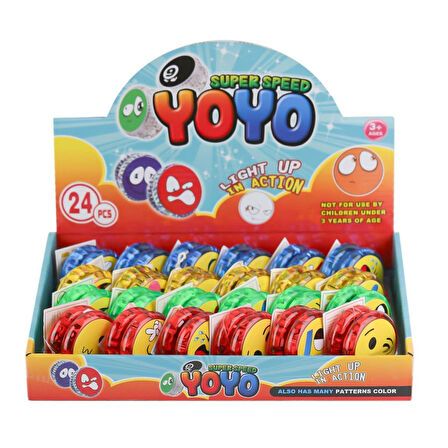 KZL-2025-2 Işıklı Emojili Yoyo -Kızılkaya Oyuncak