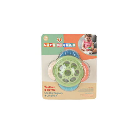 30800 Let's be Child - Ufo Diş Kaşıyıcı & Çıngırak +0 ay