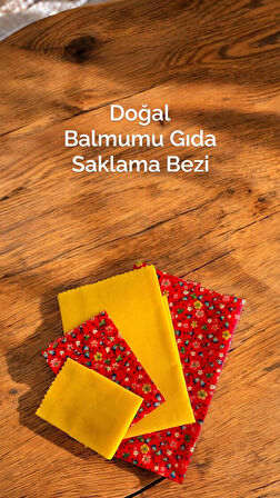 Troya Tekrar Kullanılabilir Balmumu Gıda Saklama Bezi 4’Lü Takım