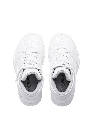 PUMA 37048802 REBOUND LAYUP WHITE GRAY VIOLET ÇOCUK BASKET SPOR AYAKKABISI