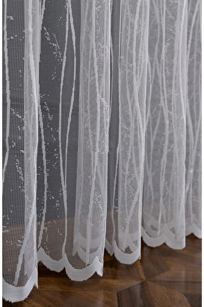 Farbateks Es S Model Desen Tasarım Tül 3kat Pileli Ütü Istemez Kırışmaz Tül