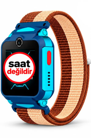 TCL MT42X / MT43A / MT46X MoveTime Uyumlu Çocuk Akıllı Saat Kordonu Hasır Örgü Cırt Kumaş Kayış
