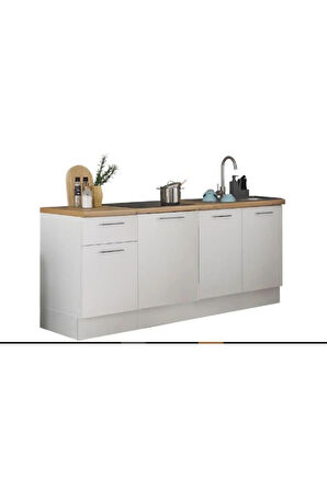 Agora Mutfak 4 Kapaklı-1 Çekmeceli Alt Modül -180 cm - Tezgah Dahil