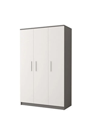 Ajda Giyinme Dolabı - Çok Amaçlı Dolap - Gardırop 120 Cm-3 Kapaklı