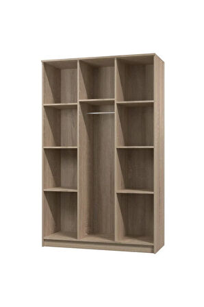 Ajda Giyinme Dolabı - Çok Amaçlı Dolap - Gardırop 120 Cm-3 Kapaklı