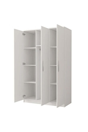 Ajda Giyinme Dolabı - Çok Amaçlı Dolap - Gardırop 120 Cm-3 Kapaklı