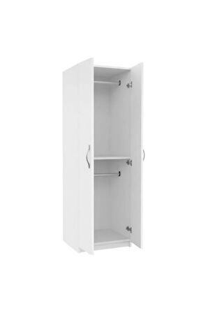Bahar Giyinme Dolabı - Çok Amaçlı Dolap - Gardırop 60 Cm-2 Kapaklı