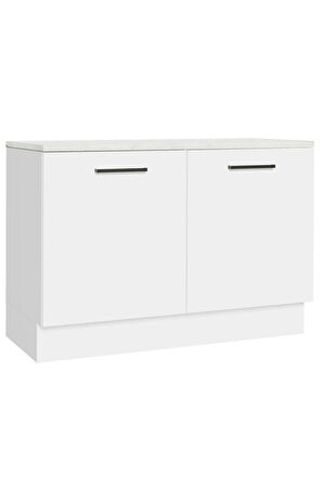 İndu Mutfak Alt Modül 120 cm-Çok Amaçlı Dolap- Tezgah Dahil