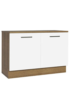 İndu Mutfak Alt Modül 120 cm-Çok Amaçlı Dolap- Tezgah Dahil