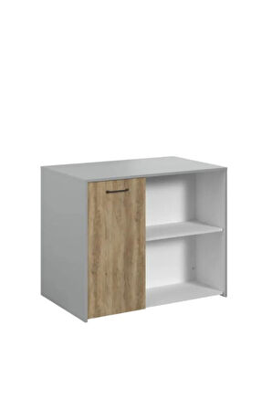 Karya Mutfak Adası -Alt Modül-1 Kapaklı- 100 cm Beyaz -Tezgah Dahil