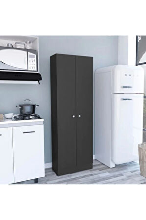 Mez Çok Amaçlı Dolap,5 Raflı, 2 Kapaklı Mutfak Dolabı Kiler Dolabı Banyo Dolabı