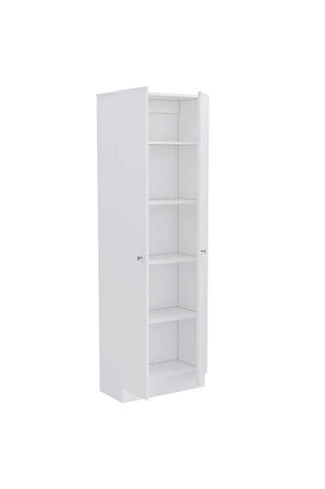 Mez Çok Amaçlı Dolap,5 Raflı, 2 Kapaklı Mutfak Dolabı Kiler Dolabı Banyo Dolabı