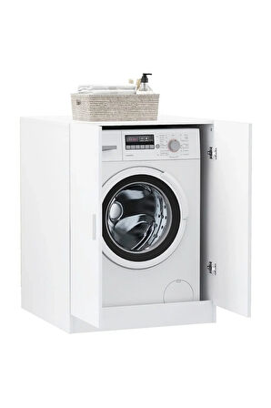 Serpin Banyo Dolabı-Çok Amaçlı-Çamaşır Makinesi Dolabı-Beyaz