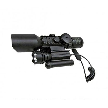 3-10x42 NK Zoomlu Dürbün Lazeri Zenon Fenerli M9