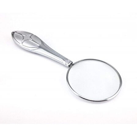 Gümüş Renkli 45mm Cam Lens, Zarif Tasarımlı Metal Büyüteç-mg18155-8