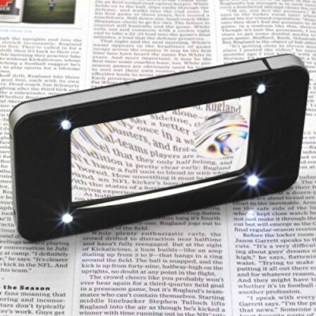 Iphone Şekli Led Işıkları Ile Led Aydınlatmalı 3X-5X Okuma Büyüteç