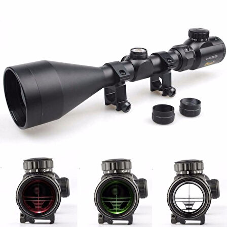3-9X56Eg Yüksek Kaliteli Çıft Işık Kırmızı Yeşil Kaynaklı Avcılık Süfer Tfek Dürbün B