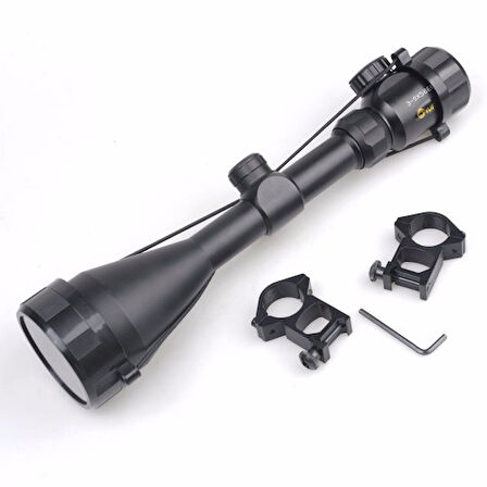 3-9X56Eg Yüksek Kaliteli Çıft Işık Kırmızı Yeşil Kaynaklı Avcılık Süfer Tfek Dürbün B
