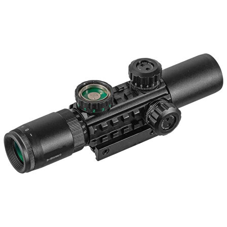 Raylı Çift Işıklı Tfek Dürbünü C3-9X26 EG 11 Mm / 22 Mm