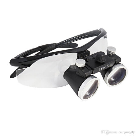 3.5X - 420 Mm Diş Cerrahi Gözlük Lens Büyüteç Taşıma Çantalı