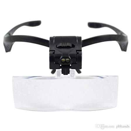 Işıklı Gözlük Büyüteç - 5 Farklı Lens 9892B